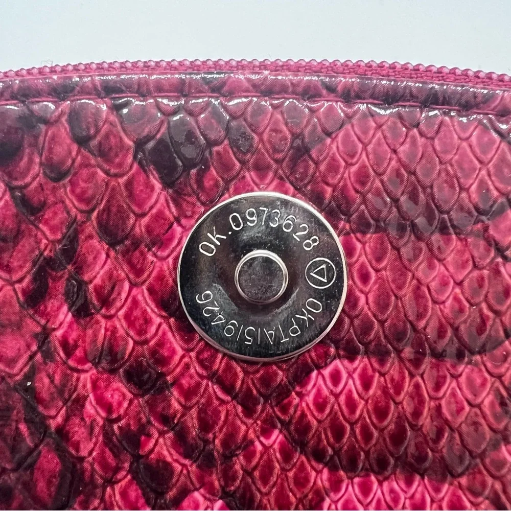Nicole by Nicole Miller Cranberry Snake Print Cluth